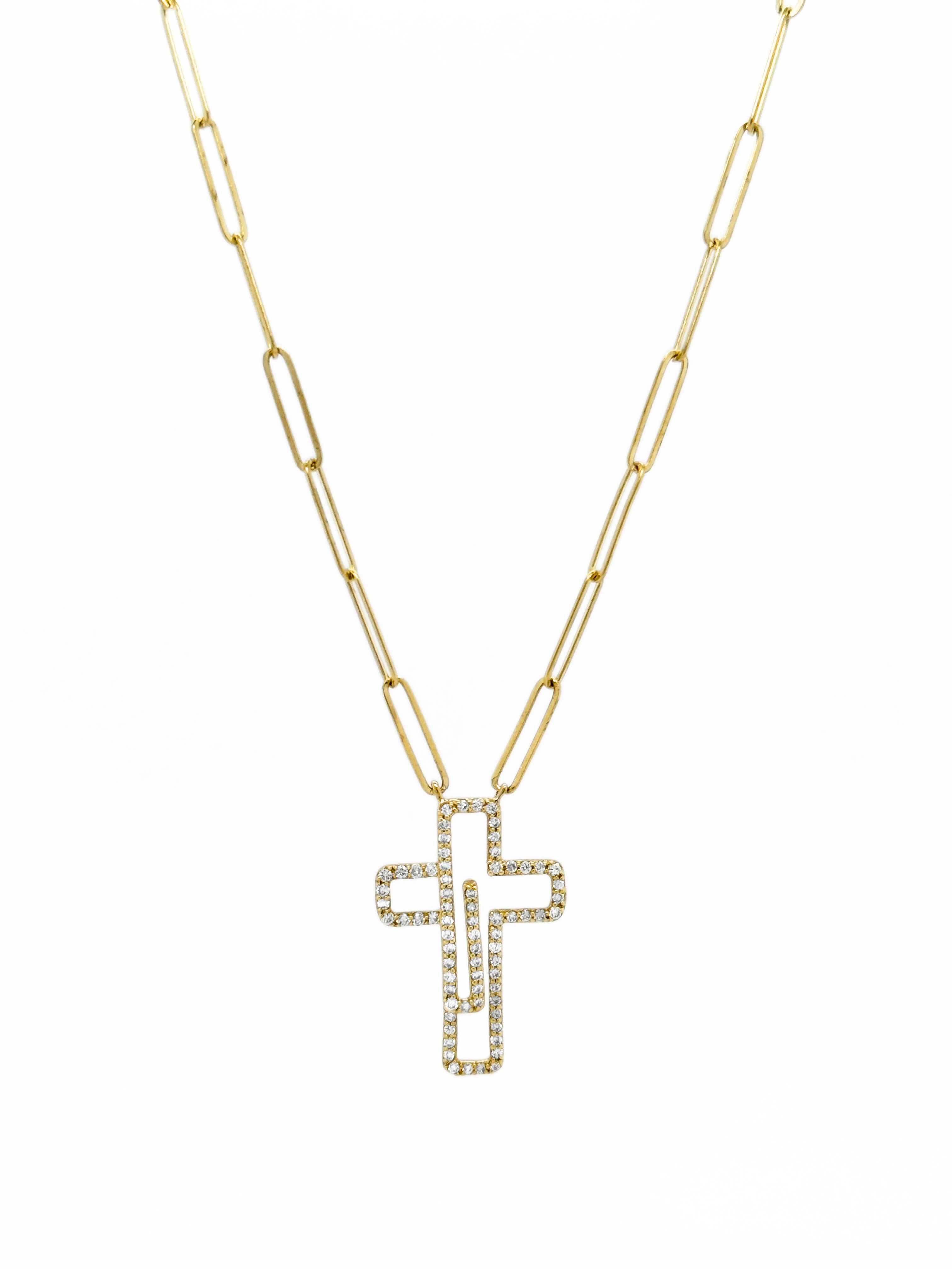 CROSS & CLIP NECKLACE-402395